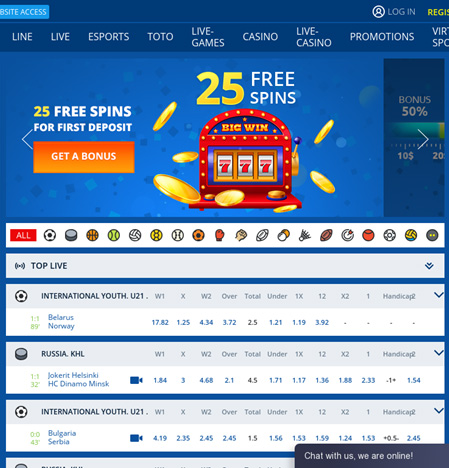 Freespins promotion at online casino Mostbet